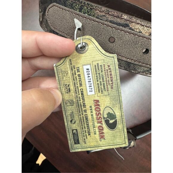 NWT Mossy Oak Camouflage Men’s Belt Size 34/36 - Picture 3 of 5